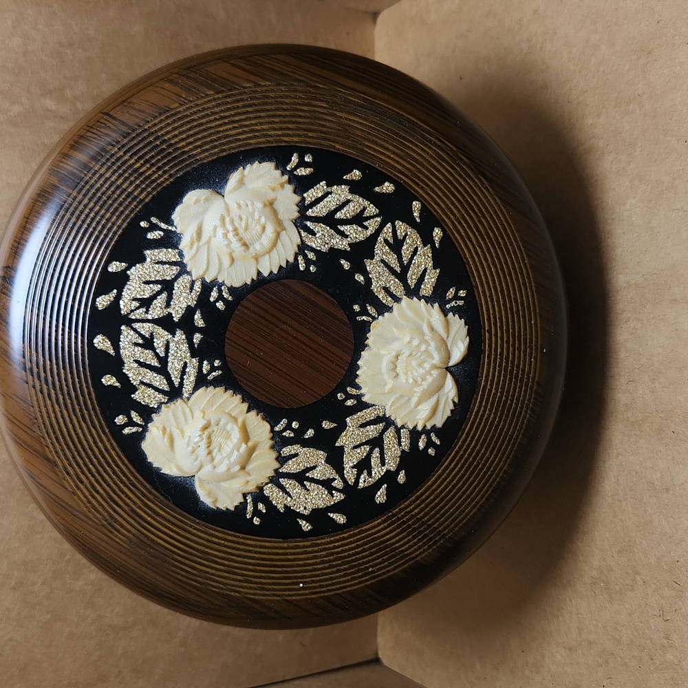 ***SALE 2 for $22*** Vintage Decorative Box with Floral Inlay